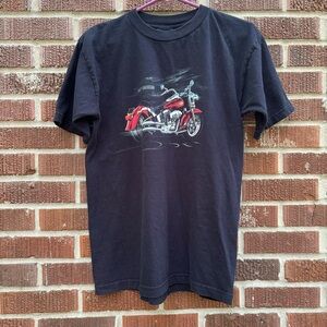 Harley Davidson Fort Lauderdale FL.  Black T-Shirt Holoubek tag RN72119 Size M